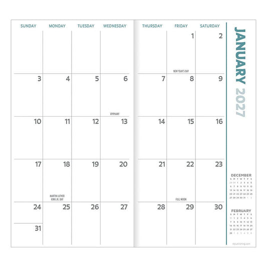 2027-2028 Maximal Mirage Small Monthly Pocket Planner