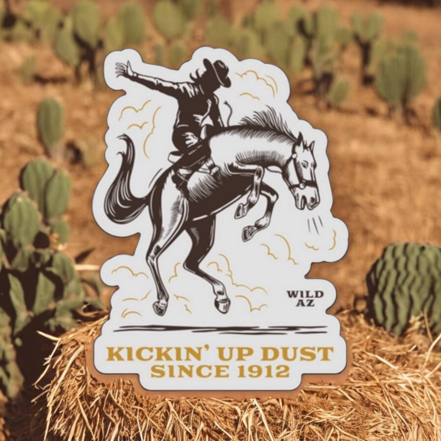 Kickin' Up Dust Sticker