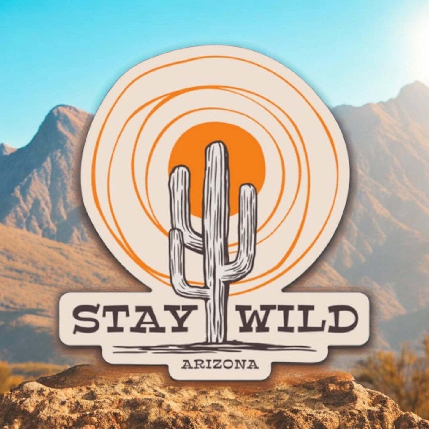 Stay Wild Arizona Sun Sticker