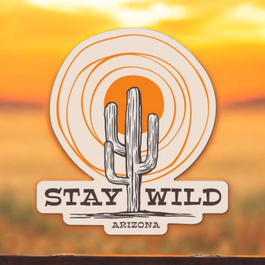 Stay Wild Arizona Sun Sticker