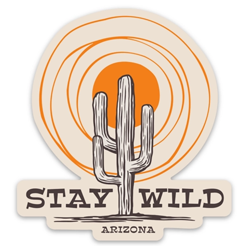 Stay Wild Arizona Sun Sticker